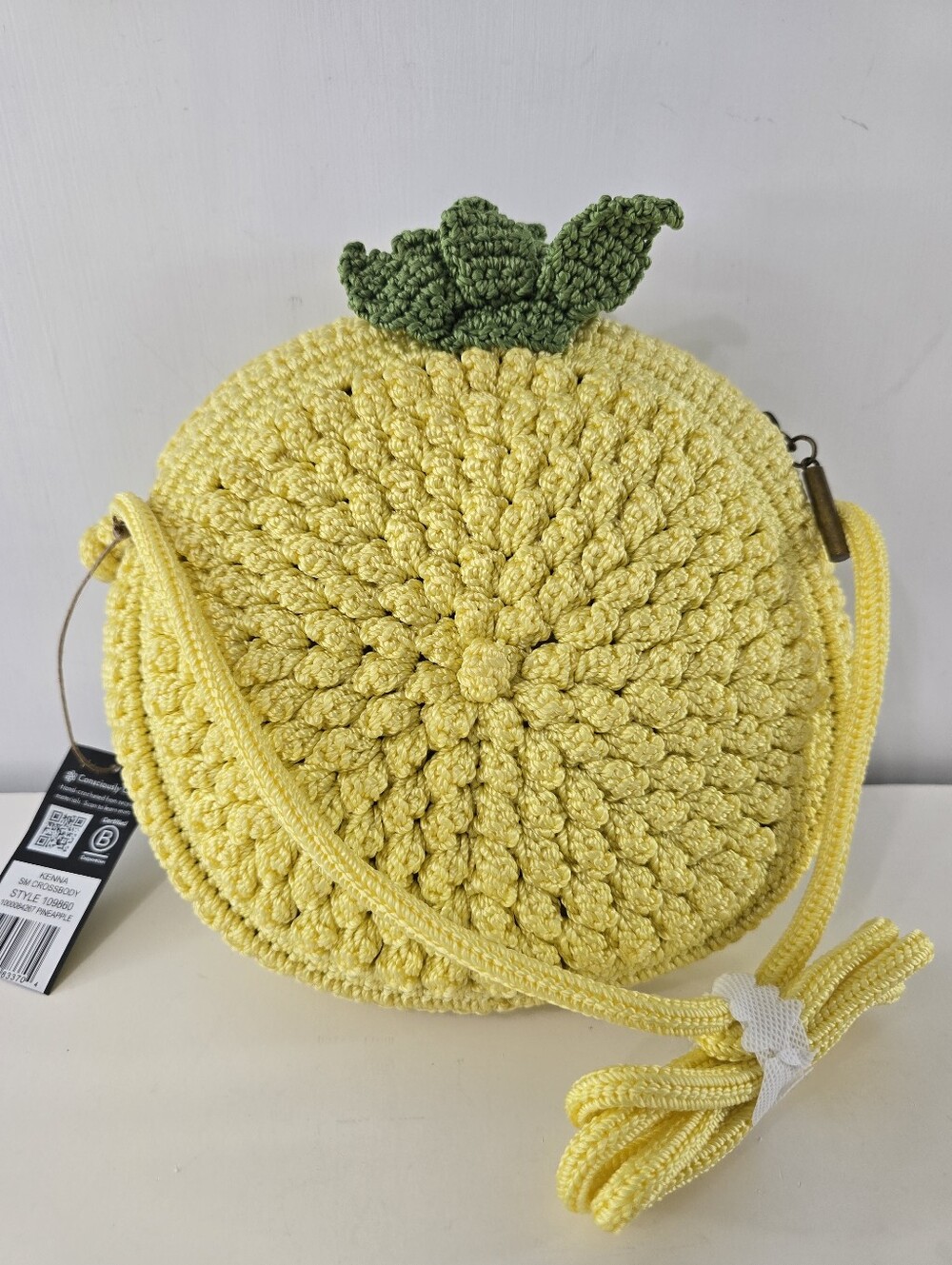 The Sak Kenna Pineapple Crossbody Long Shoulder Knit Bag Summer NWT Kitsch Purse - Picture 3 of 13